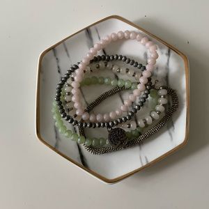 Set of Coloured Stackable Bracelets